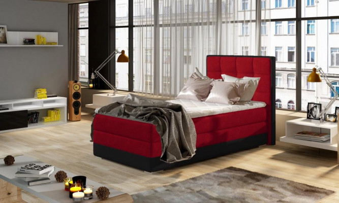 Revêtement de lit Design Luxueux Lits d'hôtel 90x200cm Chambre à coucher ressorts ensachés Simple