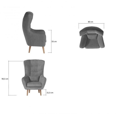 Fauteuil Club Lounge, designer, fauteuil inclinable, canapé, 1 place, TV, nouveau, textile