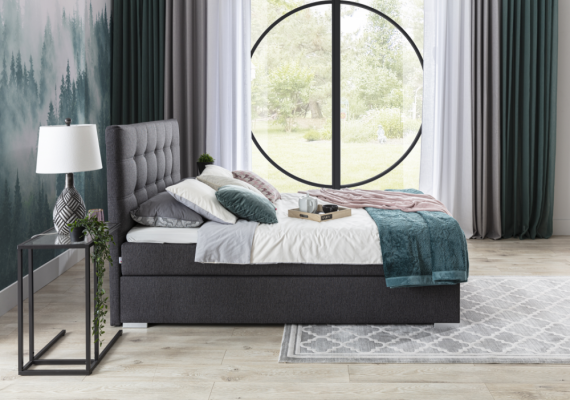 Ensemble complet Matelas & Surmatelas Lit Box Spring Tissu Textile de Lit Rembourré