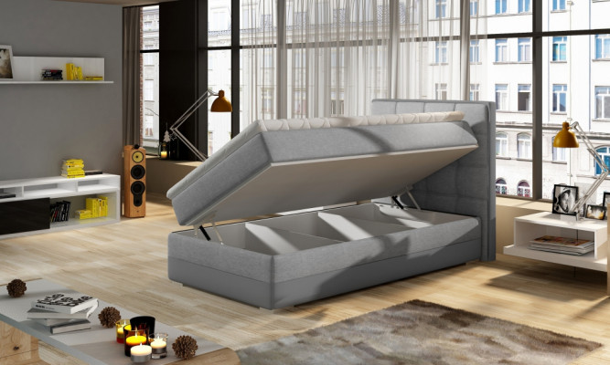 Lit rembourré de designer de luxe Lit Lits Lit de designer neuf 90x200cm