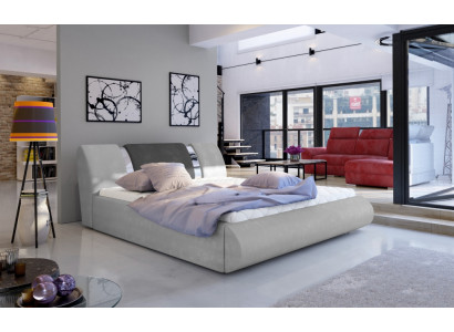 Chambre de luxe Lit Décoration Tissu Design de garniture 180x200cm Lits doubles d'hôtel