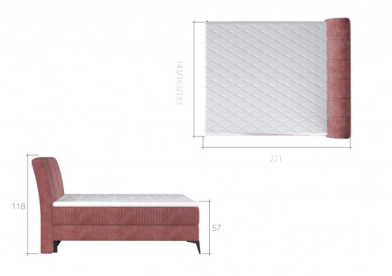 Lit rembourré Lits Lit Rembourrage Designer Hôtel Double Décoration Luxe Design