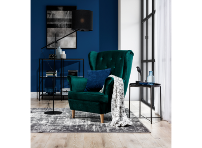 Salon Oreilles Fauteuil Club Mobilier Designer Canapé TV Chaise Velours Rembourrage Siège nouveau