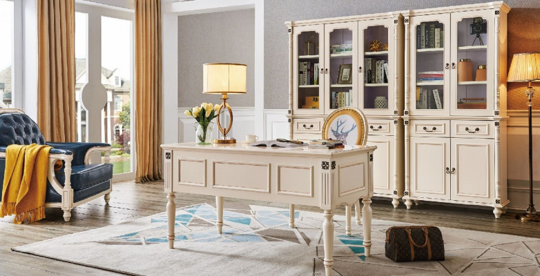 Chaise de bureau armoire de classement ensemble de bureau Mobilier de bureau classique neuf 3 pièces