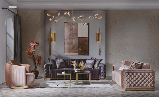 Canapé de luxe xxl canapé grand canapé 246cm velours design meubles canapés tissu