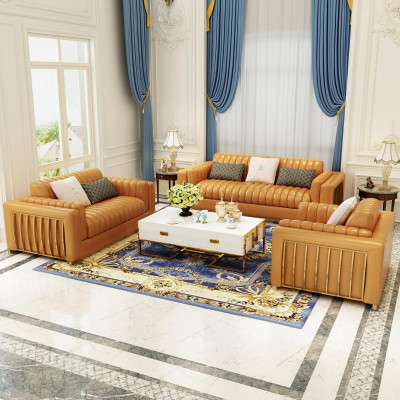 Paysage vivant Suite Design Canapés modernes Canapé 3 places Canapé en cuir Canapé