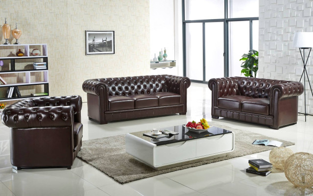 Fauteuil Chesterfield TV pour canapé 1 place Canapé en cuir Canapés Rembourrés