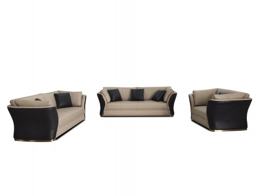 Fauteuil Design Canapé Sofa Détente Lounge Cuir TV Luxe Club Tapisserie