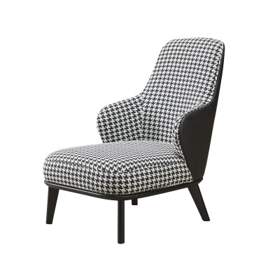 Fauteuil moderne rembourré avec des accoudoirs, canapé, chaise de club design avec dossier