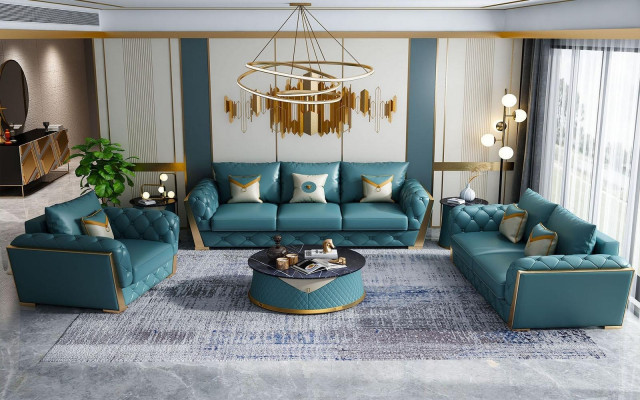 Canapé design trois places Canapé trois places Canapés Tissu de sofa Suite de canapés