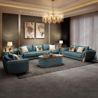 Moderne canapé 3 places paysage de vie canapés design coussin de siège neuf.
