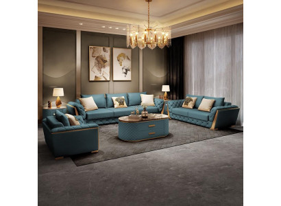 Moderne canapé 3 places paysage de vie canapés design coussin de siège neuf.