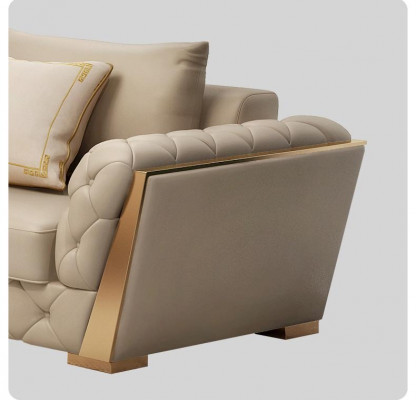 Moderne canapé 3 places paysage de vie canapés design coussin de siège neuf.