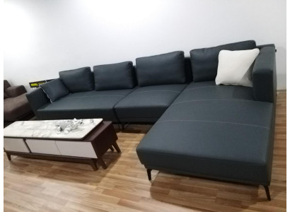 Ecksofa Eckcouch L-Form Wohnlandschaft Sofa Couch Polster Garnitur Stoffsofas Leder
