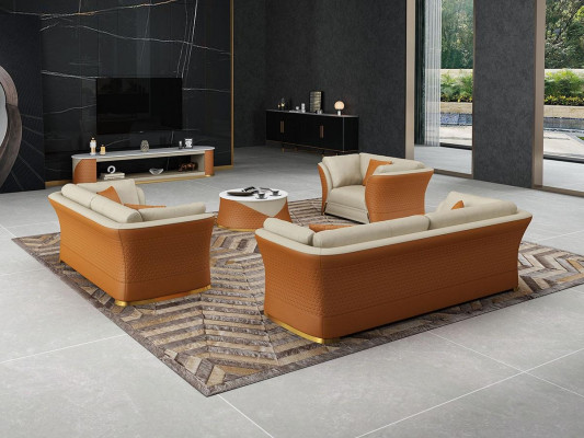 Canapé trois places de style italien Canapé moderne trois places Canapé en cuir