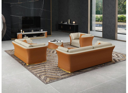 Canapé trois places de style italien Canapé moderne trois places Canapé en cuir