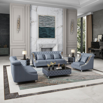 Designer Canapé Trois Places Siège Rembourrage 3 Places Cuir Tissu Canapés Design