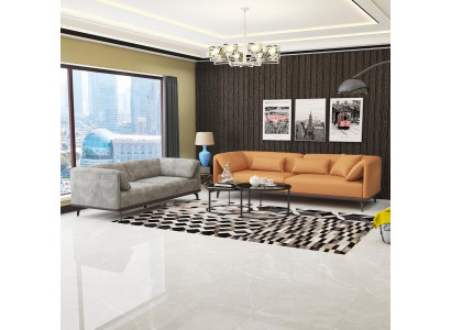 Ensemble de canapé 3+2+1 Canapé en cuir Canapé Canapé paysage vivant Suite Design Canapé moderne