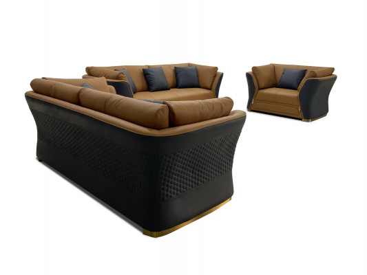 Canapé Trois places Canapé Revêtement Design Siège Canapés Décoration Chambre Mobilier Moderne