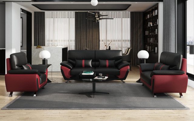 Salon Mobilier rembourré Ensemble canapé 3+2+1 places Canapé moderne