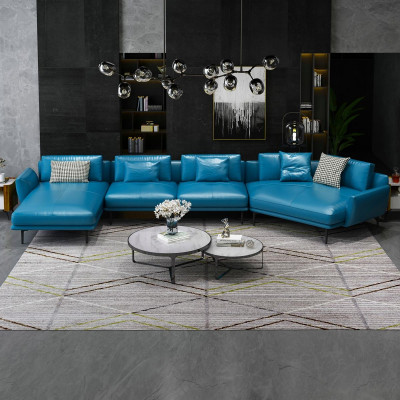 Canapé en forme de U Ledeh Salon paysager Suite Design Moderrsofa Coucn Sofas Turquoise