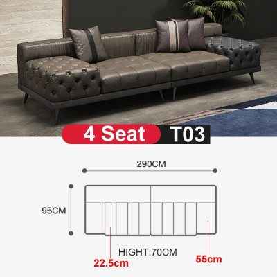 Sofa du salon Canapé Rembourrage neuf Canapés quatre places neufs Canapé design quatre places