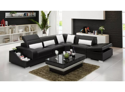 Design Moderne Ecksofa Ecksofa Wohnzimmer Ledergarnitur Couch Sofa.