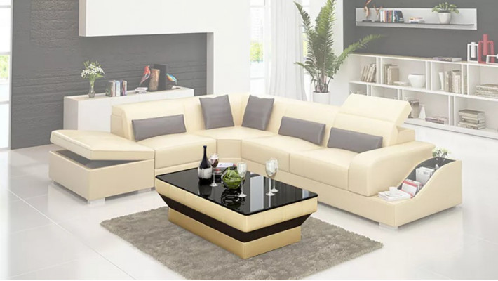 Design Moderne Ecksofa Ecksofa Wohnzimmer Ledergarnitur Couch Sofa.
