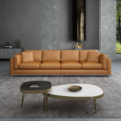 Canapé Canapés 4 places Canapés de luxe Canapés rembourrés Canapés en cuir Canapé design de luxe nouveau Canapé