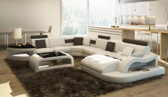 Canapé d'angle Rembourrage Ensemble d'angle Canapé d'angle Mobilier moderne de salon