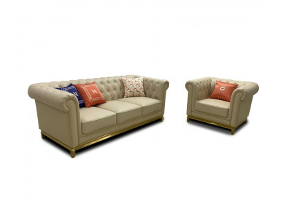 Classique Luxe Chesterfield 3+2+1 Ensemble de canapés Rembourrage Canapés Canapés neufs