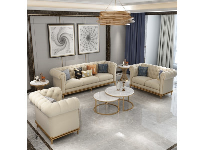 Ensemble de canapé 3-2-1 Place design Canapé Rembourrage canapés Moderne Luxe neuf