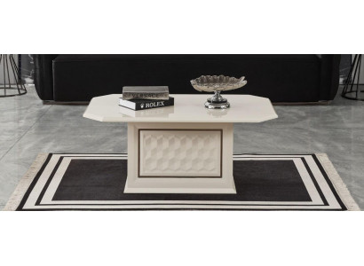 Table basse blanche en bois de luxe moderne Table basse en bois Table design Tables Meubles en bois