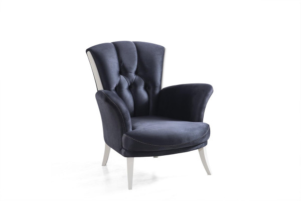 Fauteuil 1 place avec revêtement textile. Fauteuil de design luxueux pour le salon