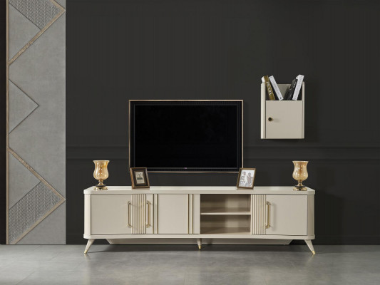 Commode Meuble télé Table Buffet Unité murale Étagères Console Commodes télé