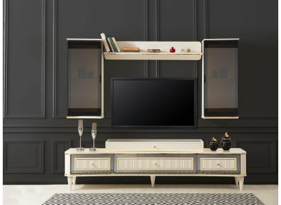 support tv buffet commode armoire salon bois bahuts banc bas
