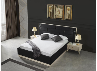 Lit double de luxe Lits Chambre à coucher Mobilier Design Loft Hôtel Ameublement