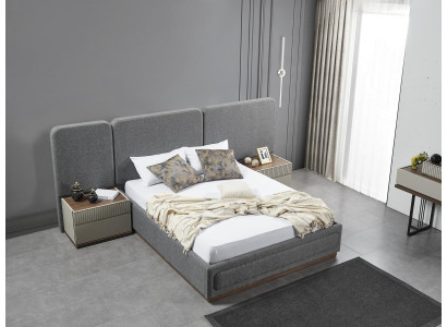 Conception Lit Tissu Lits de luxe Mobilier de chambre Meubles Lit double
