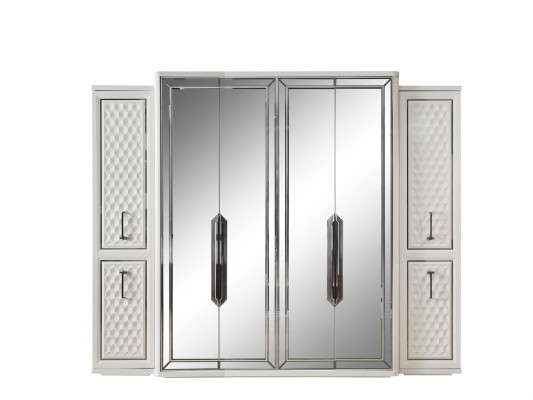 Armoire Armoire Luxueuse Armoires en Bois Design Mobilier Chambre Blanc neuf