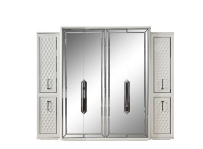 Armoire Armoire Luxueuse Armoires en Bois Design Mobilier Chambre Blanc neuf