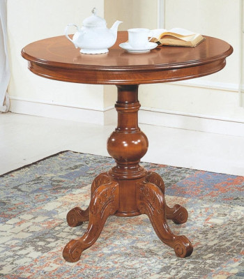 Table basse de luxe laquée marron solide Italie Tables à manger rondes Mobilier Table nouvelle