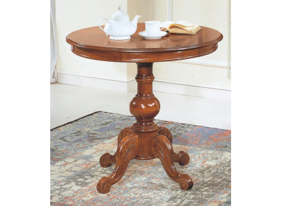 Table basse de luxe laquée marron solide Italie Tables à manger rondes Mobilier Table nouvelle