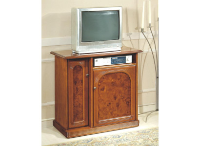 Armoire de télévision marron Buffet de luxe Commode Armoires de salon Étagères Bois
