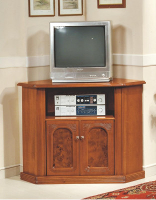 Armoire TV brune Luxueuse commode brune Mobilier de salon Armoires Étagères Bois