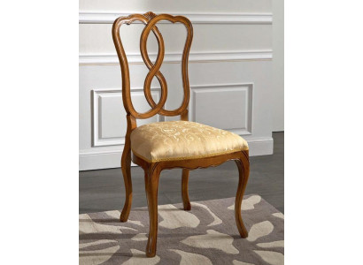 Chaise en bois Meubles italiens Chaise de salle à manger Design luxueux Chaise en bois naturel