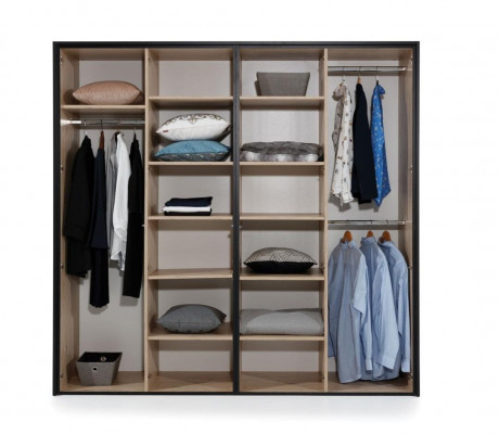 Garde-robe Marron Bois Mobilier Design Élégant Chambre Moderne Nouvelle garde-robe