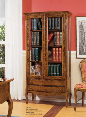 Salle de séjour Vitrine Armoire Livres Étagère Buffet Meubles classiques Étagères Bois