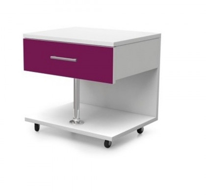 Chambre de jeunes violette Ensemble de chambre moderne avec armoire et table 5 pièces.