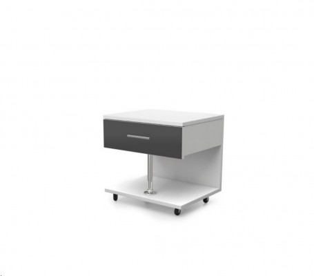 Chambre d'enfants grise Lit simple complet Armoire Commode Chambre de jeunesse de 5 pièces