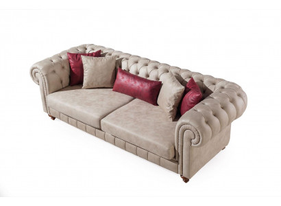 Sofas rembourrés modernes Canapé design Trois places Siège nouveau Canapé design 3 places
